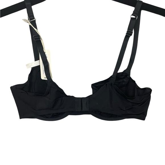 Aerie SMOOTHEZ Mesh Unlined Bra in True Black 34C NWT - Picture 5 of 9